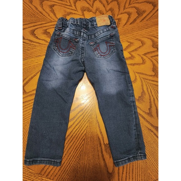 True Religion Jeans Toddler 3T | Red Stitching Cotton Denim - Picture 4 of 9